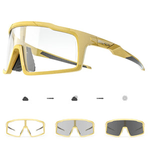 SCVCN Photochromic Cycling Glasses Men Sunglasses UV400 Bicycle Eyewear MTB Outdoor Bike Goggles Woman Riding Driving Bicycle