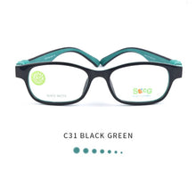 Load image into Gallery viewer, SECG Optical Children Glasses Frame TR90 Silicone Glasses Children Flexible Protective Kids Glasses Diopter Eyeglasses Rubber