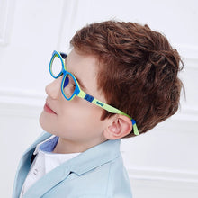Load image into Gallery viewer, SECG Optical Children Glasses Frame TR90 Silicone Glasses Children Flexible Protective Kids Glasses Diopter Eyeglasses Rubber