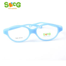 Load image into Gallery viewer, SECG Optical Myopia Oval Round Children Glasses Frame Plastic Glasses for Sight Children Correction Soft Kids Eyewear Frame