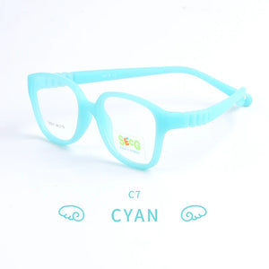SECG Top Brand Children Prescription Myopia Optical Glasses Frames Resin Glasses For Kids Protective Kids Eyewear TR911
