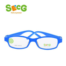 Load image into Gallery viewer, SECG Ultralight Soft Frame Optical Myopia Children Frame Solid Detachable Diopter Kids Frame Silicone Strap Lunettes Eyeglasses