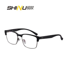 Load image into Gallery viewer, SHINU Custom Progressive Multifocal Reading Glasses Men See Near Far Oculos De Grau Prescription Protective Gaming Glasses Men