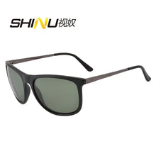 Load image into Gallery viewer, SHINU Men RetroVintage acetate Polarized Sunglasses Classic Sun glasses myopia Lens Driving Eyewear fishing glasses custom 5001