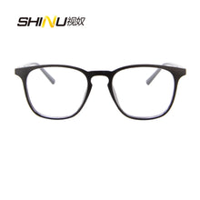 Load image into Gallery viewer, SHINU Men’s glasses progressive multifocal reading glasses prescription eyeglasses anti radiation see distance close customized