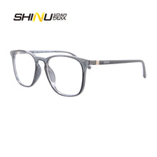 Load image into Gallery viewer, SHINU Men’s glasses progressive multifocal reading glasses prescription eyeglasses anti radiation see distance close customized