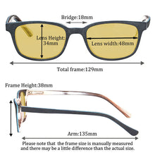 Carica l&#39;immagine nel visualizzatore di Gallery, SHINU Polarized Sunglasses for Men Car Driving Glasses Night Vision Myopia Eyeglasses See Clear for Driving at Night ZF115 ZF114