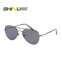 Load image into Gallery viewer, SHINU Retro vintage round Metal Sun glassed for men UV400 Eyeglasses Summer Eyewear Goggle Shade sunglasses 2024 for men