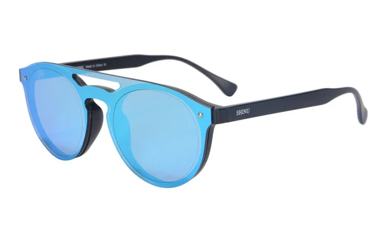 SHINU Sun glasses Women Luxury Designer Black Cat Eye oversized Sunglasses 2024 Female Polarized Sun Glasses oculos