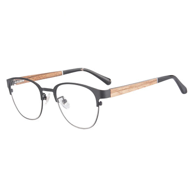 SHINU Wood male glasses prescription eyewear frames men blue light coating resin lenses customize as prescription  p8008