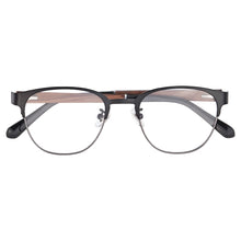 Load image into Gallery viewer, SHINU Wood male glasses prescription eyewear frames men blue light coating resin lenses customize as prescription  p8008