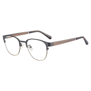 SHINU Wood male glasses prescription eyewear frames men blue light coating resin lenses customize as prescription  p8008