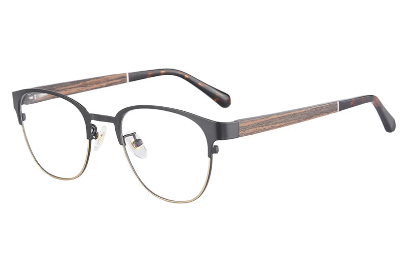 SHINU Wood male glasses prescription eyewear frames men blue light coating resin lenses customize as prescription  p8008