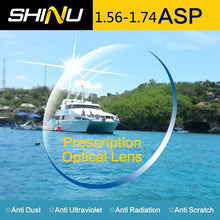 Carica l&#39;immagine nel visualizzatore di Gallery, SHINU brand 1.56-1.74 Prescription Glasses Lenses Ultra Thin Aspheric HC TCM UV Resin Eyeglasses Lenses For Myopia Hyperopia