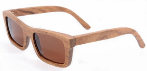 SHINU brand Bamboo Wood Sunglasses Handmade Square Wooden Frame Polarized sun glassed for man Eyeglasses Gafas De Sol