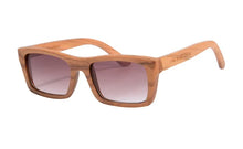 Load image into Gallery viewer, SHINU brand Bamboo Wood Sunglasses Handmade Square Wooden Frame Polarized sun glassed for man Eyeglasses Gafas De Sol