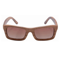 Load image into Gallery viewer, SHINU brand Bamboo Wood Sunglasses Handmade Square Wooden Frame Polarized sun glassed for man Eyeglasses Gafas De Sol