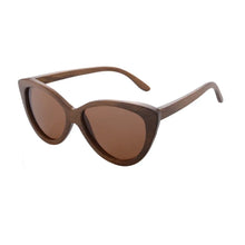 Carica l&#39;immagine nel visualizzatore di Gallery, SHINU brand Women Sunglasses Bamboo Sun Glasses Polarized sunglasses women UV400 Protection sunglasses cat eye lenses eyeglasses
