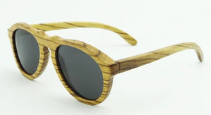 SHINU brand Wood Polarized sunglasses Men  Women Handmade zebra wood sun glassed for men pear wood retro sunglasses brown lens