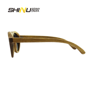 SHINU brand Wood Polarized sunglasses Men  Women Handmade zebra wood sun glassed for men pear wood retro sunglasses brown lens