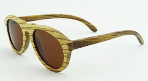 SHINU brand Wood Polarized sunglasses Men  Women Handmade zebra wood sun glassed for men pear wood retro sunglasses brown lens