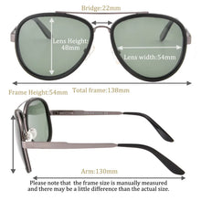 Load image into Gallery viewer, SHINU brand polarized sun glassed for man 2024 myopia sunglasses aviator prescription lenses men polarized fishing sunglasses