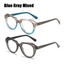 Load image into Gallery viewer, SOOLALA Striped Reading Glasses with Cases Women Men Glasses For Reading Sight Magnifying Presbyopic Glasses