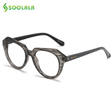 Load image into Gallery viewer, SOOLALA Striped Reading Glasses with Cases Women Men Glasses For Reading Sight Magnifying Presbyopic Glasses