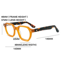 Load image into Gallery viewer, Handmade Acetate Glasses Frame Men Vintage Ultra Light Square Eyeglasses Frame Women Retro Japan Luxury Brand Designer Eyewear