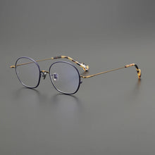 Load image into Gallery viewer, Vintage Pure Titanium Glasses Frame Men Retro Round Designer Handmade Eyeglasses Frame Women Luxury Brand Small Face Eyewear