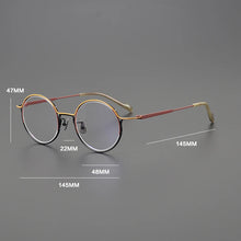 Load image into Gallery viewer, Gatenac Vintage Pure Titanium Glasses Frame Men Vintage Round Eyeglasses Frame Women 2025 New Luxury Brand Designer Eyewear