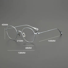 Load image into Gallery viewer, Gatenac Handmade Pure Titanium Glasses Frame Men Vintage Round Eyeglasses Frame Women Ultra Light Luxury Brand Designer Eyewear