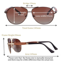 Load image into Gallery viewer, SHINU brand sun glassed men wood  polarized man sunglasses brand design glasses men car driving glasses SH1579