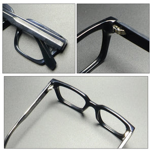 Gatenac Vintage Handmade Acetate Glasses Frame Men Square Business Eyeglasses Frame Women 2025 New Luxury Brand Designer Eyewear
