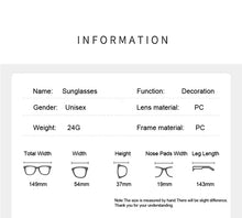 Load image into Gallery viewer, Square Retro Sunglasses Women Men Designer Vintage Sun Glasses Female Male Mirror Punk Outdoors Shades Oculos De Sol