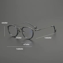Load image into Gallery viewer, Gatenac Vintage Pure Titanium Eyeglasses Frame Men Vintage Pilot Glasses Frame Women 2025 New Luxury Brand Designer Eyewear