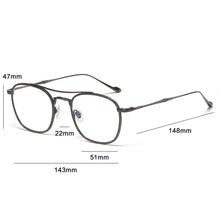 Load image into Gallery viewer, Vintage Pilot Pure Titanium Eyeglasses Frame Men Women Retro Prescription Glasses Frame Luxury Brand Myopia Optical Eyewear