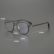 Load image into Gallery viewer, Gatenac Vintage Pure Titanium Eyeglasses Frame Men Pilot Glasses Frame Women 2025 New Ultra Light Luxury Brand Designer Eyewear