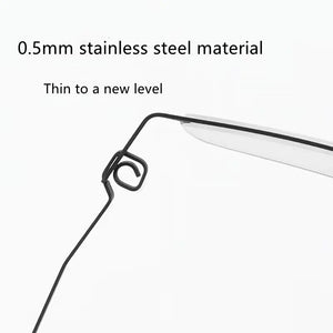 Screw Free Hinge Designer Germany Brand Glasses Men Super Thin Stainless Steel Retro Round Eyeglasses Women Spectacle Frame