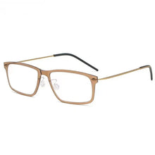 Carica l&#39;immagine nel visualizzatore di Gallery, Screwless Classic Square Acetate Titanium Glasses Frame Denmark Brand Ultralight Myopia Prescription Reading  Eyeglasses 6507