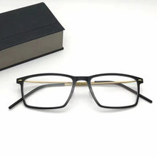 Carica l&#39;immagine nel visualizzatore di Gallery, Screwless Classic Square Acetate Titanium Glasses Frame Denmark Brand Ultralight Myopia Prescription Reading  Eyeglasses 6507