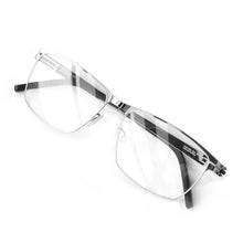 Load image into Gallery viewer, Screwless Eyeglasses Frame for Men Germany Berlin Design Ultra Light Thin Metal Eyeglasses Mens Business Square Full Rim Glasses