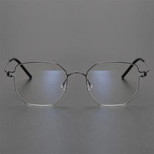 Load image into Gallery viewer, Screwless Pure Titanium Glasses Frame Polygon Men Ultralight Prescription Eyeglasses Women Optical Myopia Lens Spectacle Eyewear