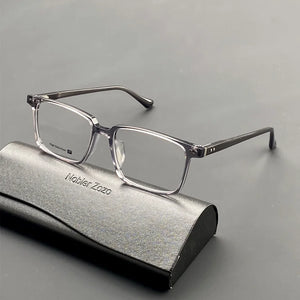 High quality acetate square eyewear frames men's business handmade optical eyewear frames make prescription glasses for myopia