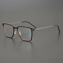 Carica l&#39;immagine nel visualizzatore di Gallery, Ultra Light Titanium Glasses Frame Men Square Prescription Optical Myopia Transparent Eyeglasses Women 2023 Luxury Brand Eyewear