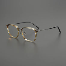 Carica l&#39;immagine nel visualizzatore di Gallery, Gatenac Quality Pure Titanium Glasses Frame Men Square Ultra Light Eyeglasses Frame Women Fashion Luxury Brand Designer Eyewear