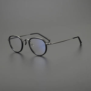 Gatenac Handmade Pure Titanium Eyeglasses Frame Men Vintage Designer Acetate Glasses Frame Women 2025 New Luxury Brand Eyewear