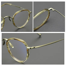 Load image into Gallery viewer, Gatenac Handmade Pure Titanium Eyeglasses Frame Men Vintage Designer Acetate Glasses Frame Women 2025 New Luxury Brand Eyewear