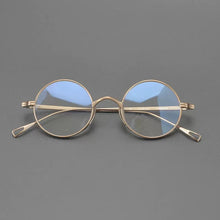 Load image into Gallery viewer, Vintage Pure Titanium Eyeglasses Frame Men Retro Round Small Face Glasses Frame Women Japan Luxury Brand Designer Eyewear