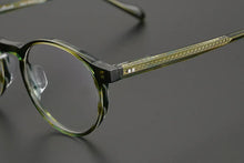 Carica l'immagine nel visualizzatore di Gallery, Vintage Round Glasses Frame Japanese Style Jelly Green Acetate Myopia Eyeglasses  for Men and Women